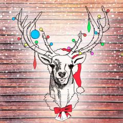 Deer Wood Snow Photography Scenery Backdrop Christmas Theme Banner IYC-714