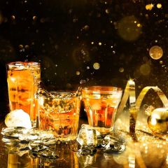 Drinks Bubble Night Ice Photography Scenery Backdrop Festival Celebration Theme Banner IYC-748
