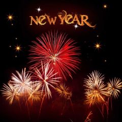 Night Firework Star Photography Scenery Backdrop Festival Celebration Theme Banner IYC-784