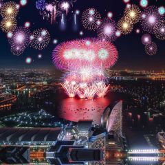 Firework Road Light Building Photography Scenery Backdrop Festival Celebration Theme Banner IYC-793