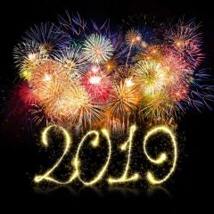 Firework Colour New Year Photography Scenery Backdrop Festival Celebration Theme Banner IYC-812