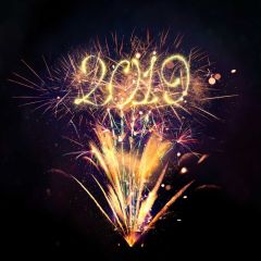 Firework New Year Happiness Photography Scenery Backdrop Festival Celebration Theme Banner IYC-819