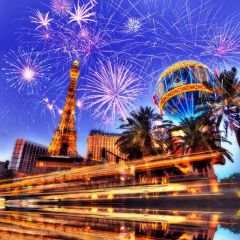 Firework Tower Sky Light Highway Photography Scenery Backdrop Festival Celebration Theme Banner IYC-843