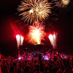 Firework People Light Photography Scenery Backdrop Festival Celebration Theme Banner IYC-852