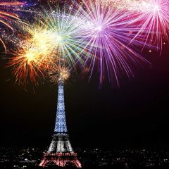 Firework Tower Dark Light House Photography Scenery Backdrop Festival Celebration Theme Banner IYC-855