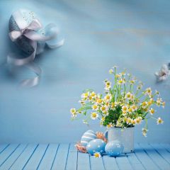 Flower Wood Floor Photography Scenery Backdrop Flowers Theme Banner IYC-857