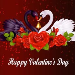 Flower Goose Photography Scenery Backdrop Love Theme Banner IYC-885