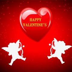 Heart Red Character Photography Scenery Backdrop Love Theme Banner IYC-889