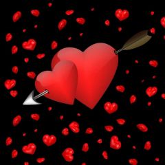 Heart Photography Scenery Backdrop Love Theme Banner IYC-897