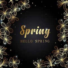 Spring Photography Scenery Backdrop Birthday Party Theme Banner IYC-914