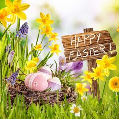 Flower Grass Board Photography Scenery Backdrop Festival Celebration Theme Banner IYC-940