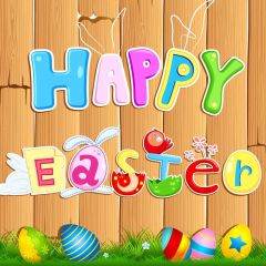 Egg Grass Wall Photography Scenery Backdrop Festival Celebration Theme Banner IYC-945