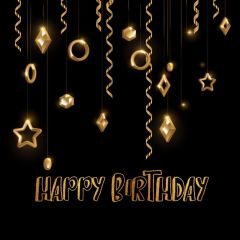 Ring Birthday Photography Scenery Backdrop Birthday Party Theme Banner IYC-965