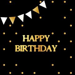 Birthday Ribbon Spot Photography Scenery Backdrop Birthday Party Theme Banner IYC-966