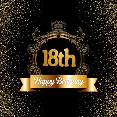 Birthday Flower Shinning Spot Photography Scenery Backdrop Birthday Party Theme Banner IYC-972