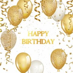 Birthday Balloon Ribbon Photography Scenery Backdrop Birthday Party Theme Banner IYC-975