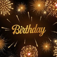 Birthday Firework Photography Scenery Backdrop Birthday Party Theme Banner IYC-981