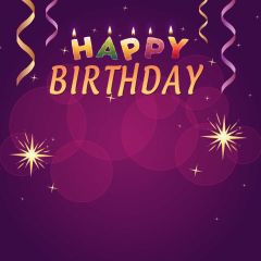 Birthday Candle Ribbon Photography Scenery Backdrop Birthday Party Theme Banner IYC-982