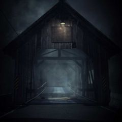 Cabin Wood Dark Photography Scenery Backdrop Housing Theme Banner IYC-988