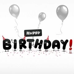 Birthday Balloon Photography Scenery Backdrop Birthday Party Theme Banner IYC-993