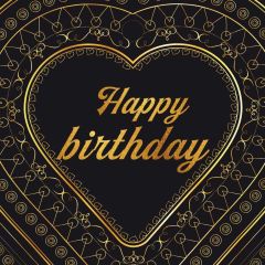 Birthday Heart Photography Scenery Backdrop Birthday Party Theme Banner IYC-995