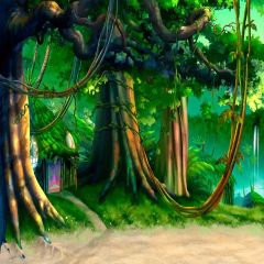 Miracle Forest Photography Scenery Backdrop Forest Theme Banner MNH-016
