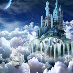 Miracle Fairyland Photography Scenery Backdrop Architectural Theme Banner MNH-020