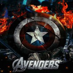 Captain America Photography Scenery Backdrop Military Warfare Theme Banner MNH-044