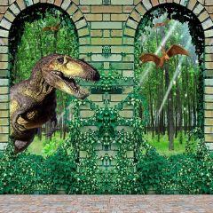 Vicious Dinosaur Photography Scenery Backdrop Fantasy Theme Banner MNH-080