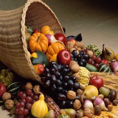 Vegetable And Fruits Photography Scenery Backdrop Autumn Theme Banner MNH-137