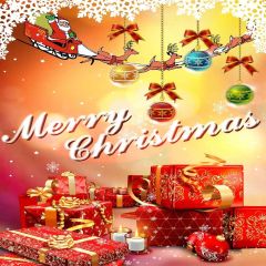 Christmas Gifts Photography Scenery Backdrop Christmas Theme Banner MNH-147