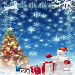 Christmas Day Photography Scenery Backdrop Christmas Theme Banner MNH-148
