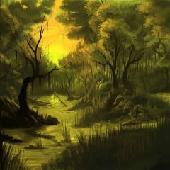 Dim Woods Photography Scenery Backdrop Forest Theme Banner MNH-154