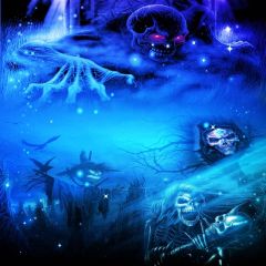 Scary Skulls Photography Scenery Backdrop Halloween Theme Banner MNH-161