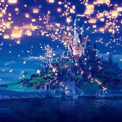 Enchanted Castle Photography Scenery Backdrop Architectural Theme Banner MNH-183