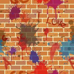 Stained Wall Photography Scenery Backdrop Wall Theme Banner MNH-222