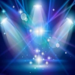 Abstract Spotlight Photography Scenery Backdrop Starlight Shine Theme Banner MNH-240