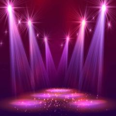 Abstract Spotlight Photography Scenery Backdrop Starlight Shine Theme Banner MNH-242