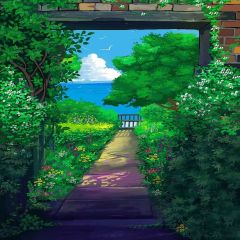 Cute Garden Photography Scenery Backdrop Nature Theme Banner MNH-248