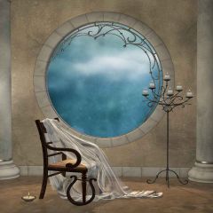 Classical Window Photography Scenery Backdrop Indoor Theme Banner MNH-254