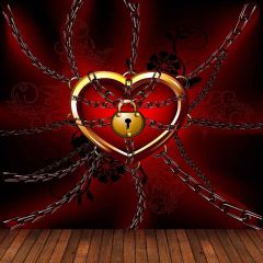 Love Lock Photography Scenery Backdrop Love Theme Banner MNH-264