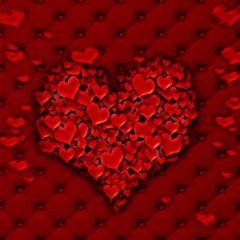 Love Heart Photography Scenery Backdrop Love Theme Banner MNH-268