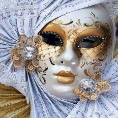 Mystic Mask Photography Scenery Backdrop Masquerade Theme Banner MNH-271