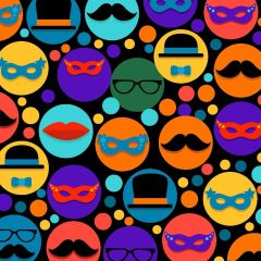 Cute Pattern Photography Scenery Backdrop Cartoon Theme Banner MNH-353