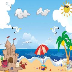 Seaside Photography Scenery Backdrop Ocean Theme Banner MNH-362