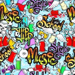 Spray Gun Photography Scenery Backdrop Graffiti Theme Banner MNH-375