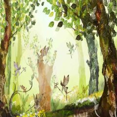 Fantastic Forest Photography Scenery Backdrop Nature Theme Banner MNH-384
