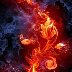 Fantastic Fire Photography Scenery Backdrop Fantasy Theme Banner MNH-387