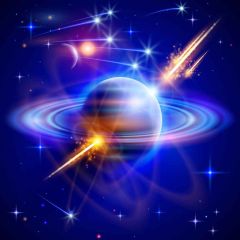 The Universe Photography Scenery Backdrop Cosmic Space Theme Banner MNH-403