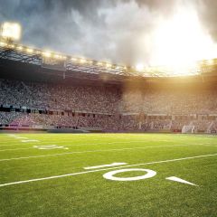 Football Field Photography Scenery Backdrop Sports Theme Banner MNH-416